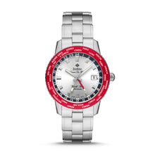 Load image into Gallery viewer, Zodiac Limited Edition Super Sea Wolf World Time Automatic Stainless Steel Watch ZO9410
